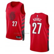 Camiseta Portland Trail Blazers Jusuf Nurkic #27 Statement 2022-23 Rojo